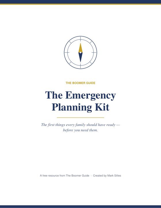 Cover of The Emergency Planning Kit, a free fill-in checklist