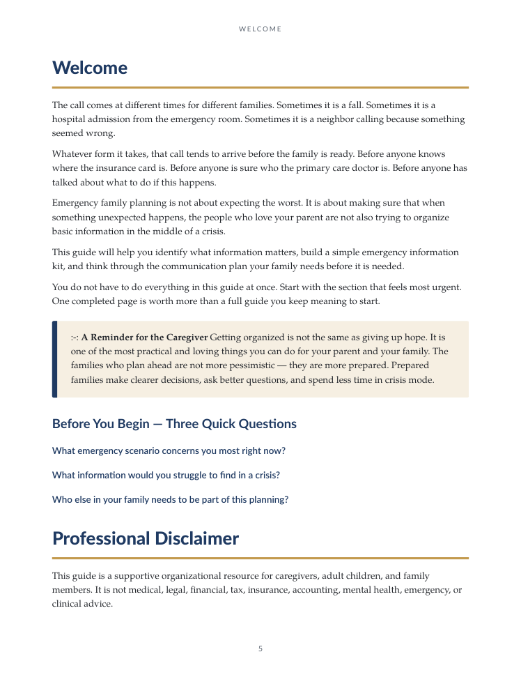 Emergency Family Planning — Page 5