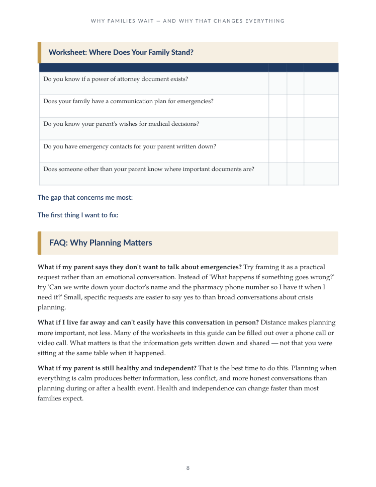 Emergency Family Planning — Page 8