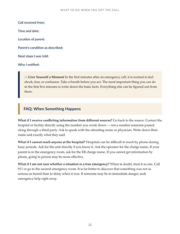 Emergency Family Planning — Page 22