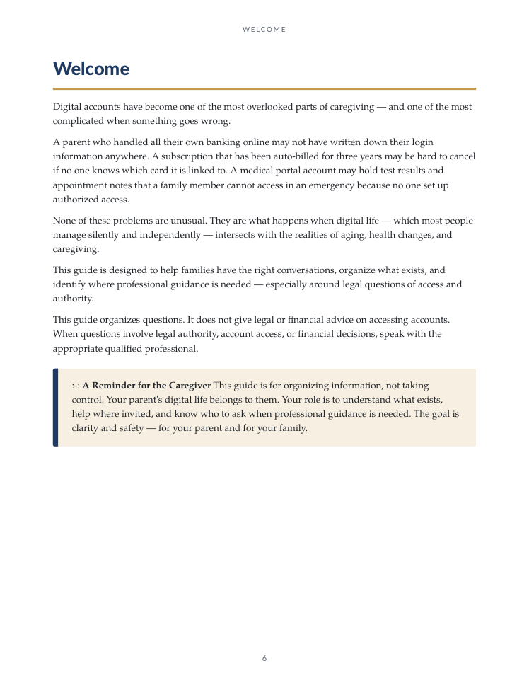 Digital Assets & Passwords — Page 6