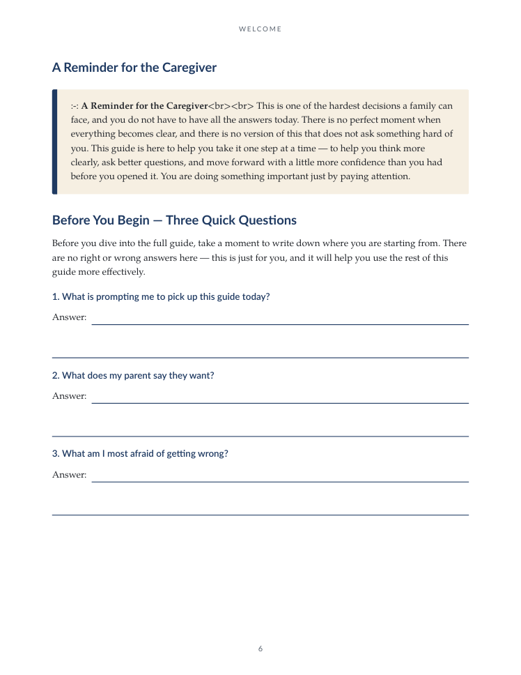 Elder Care Decisions — Page 6