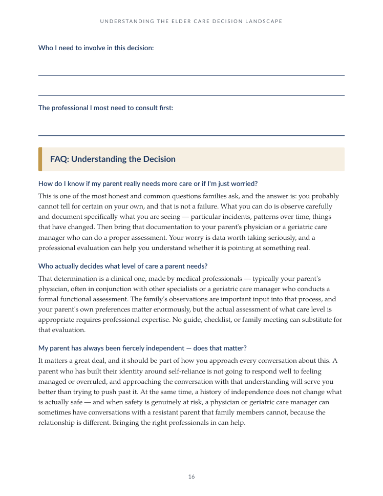 Elder Care Decisions — Page 16