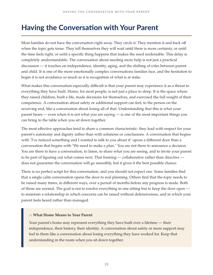 Elder Care Decisions — Page 23