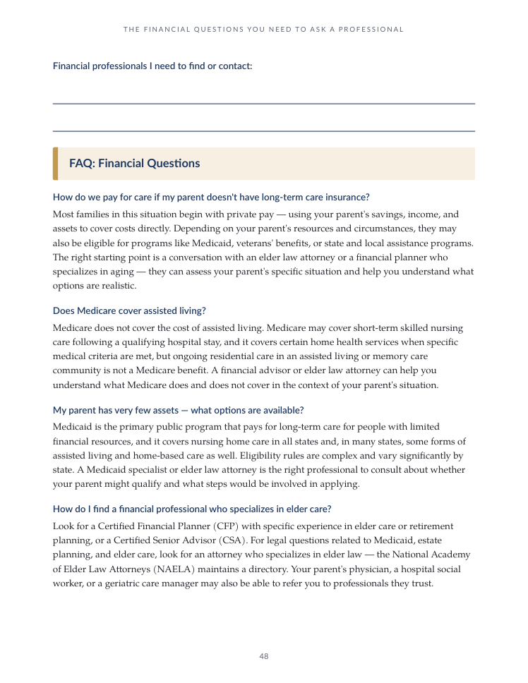 Elder Care Decisions — Page 48