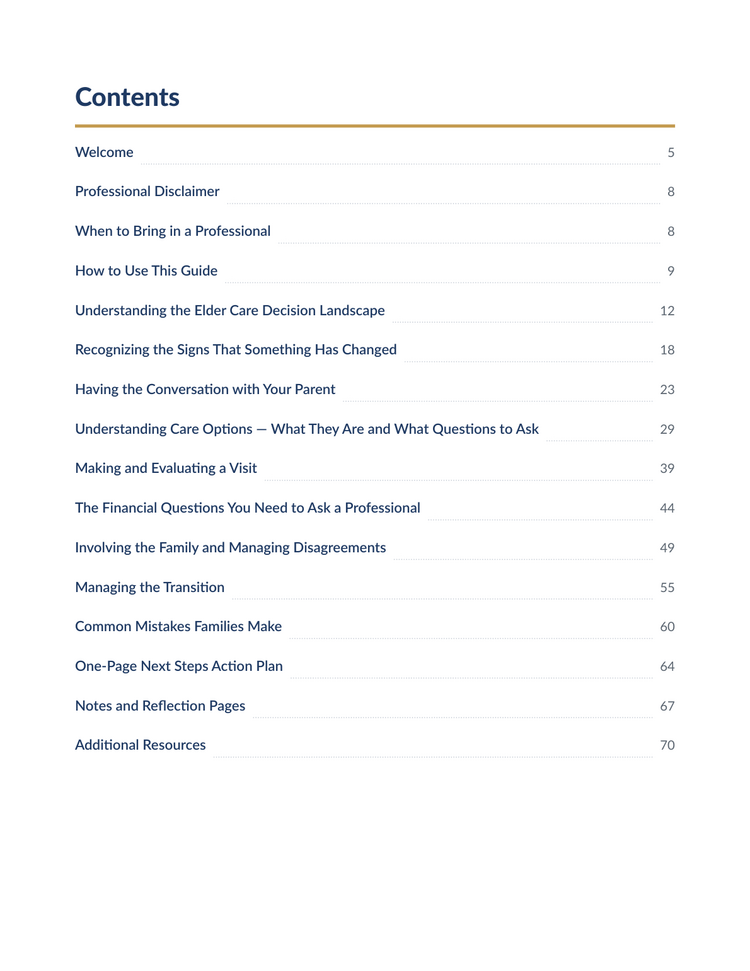 Elder Care Decisions — Page 4