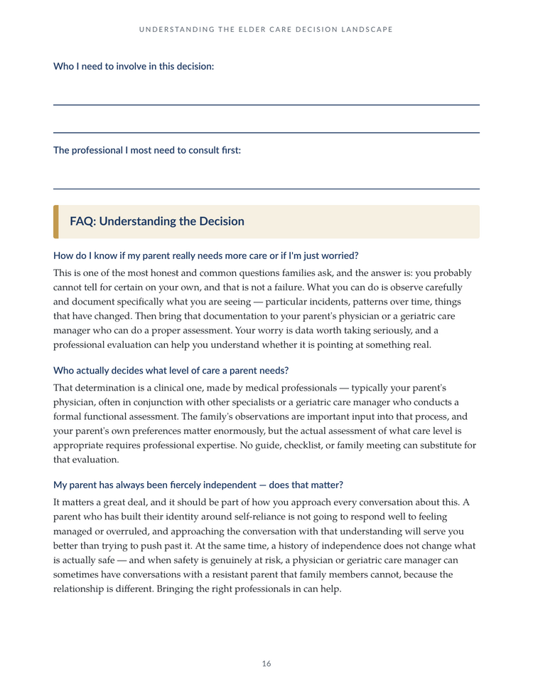 Elder Care Decisions — Page 16