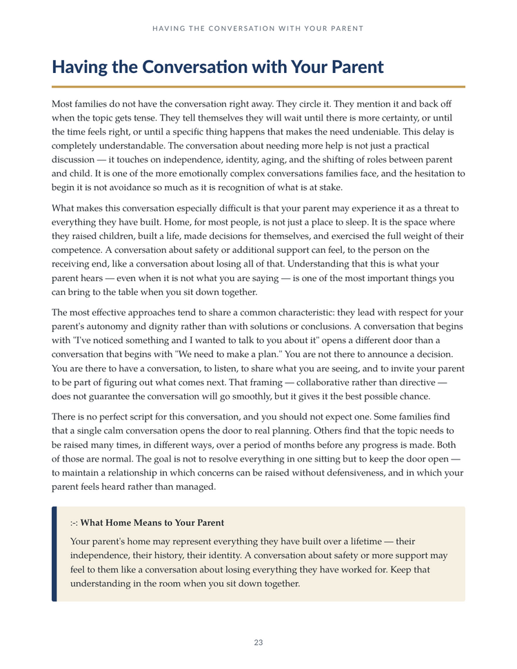 Elder Care Decisions — Page 23