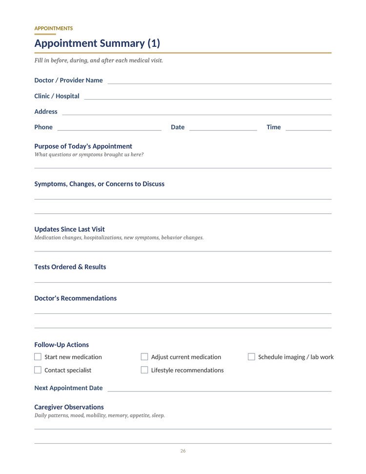 The Boomer Buddy Guide — Appointment summary