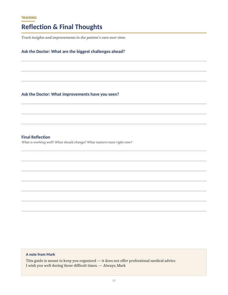 The Boomer Buddy Guide — Reflection pages